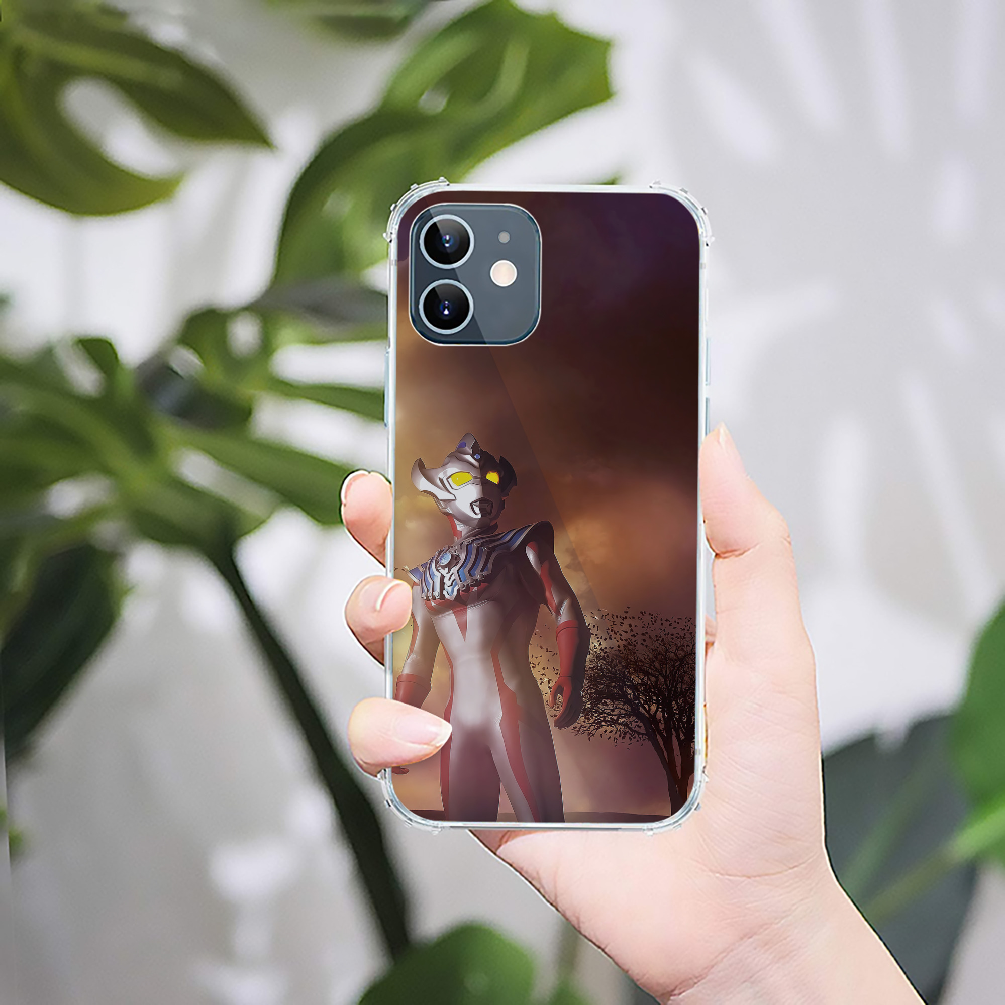 （画像用） ウルトラマン Ultraman 【iPhone 12シリーズ対応】透明スマホケース（クリアソフトケース）